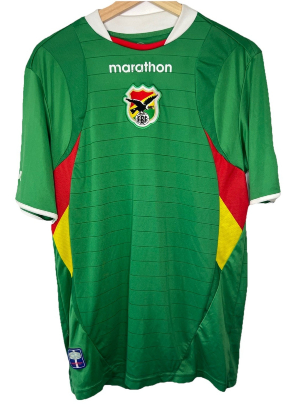 Marathon Bolivia National Soccer Football Team Jersey Green Home Men’s Medium